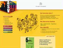 Tablet Screenshot of action-sida-ville.com